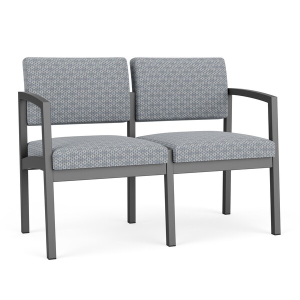 Lesro Lenox 2 Seat Tandem Seating W/ No Center Arm, 43.5 in W 24.5 in L 32 in H LS2101 - main
